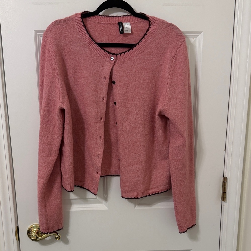 H&M Pink Women's Cardigan Large
